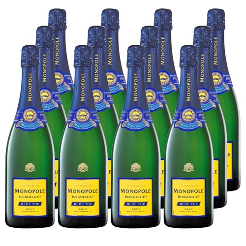 Monopole Blue Top Brut Champagne 75cl Crate of 12 Champagne